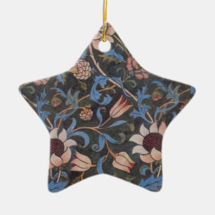 Ornement Étoile En Céramique Modèle William Morris Evenlode : Vintage Moody