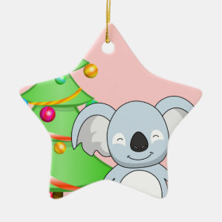 Ornement Étoile En Céramique Noël de koala