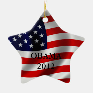 Ornement Étoile En Céramique Obama