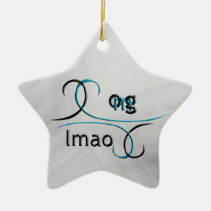 Ornement Étoile En Céramique Oh mon Dieu !