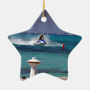 Ornement Étoile En Céramique Paradis du Jet Ski