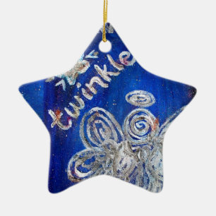 Ornement Étoile En Céramique Pendentif ornemental Twinkle Angel