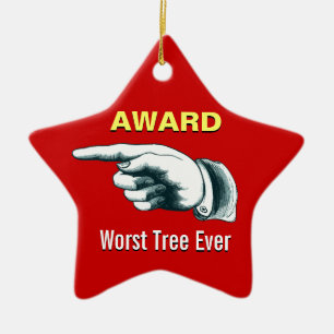 Ornement Étoile En Céramique Prix "Worst Tree Ever"
