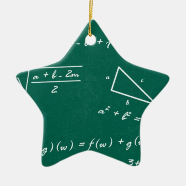 Ornement Étoile En Céramique professeur de mathématiques algebra geek (Devant)