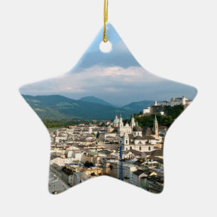 Ornement Étoile En Céramique Salzbourg