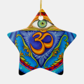 Ornement Étoile En Céramique Sixième chakra, troisième oeil