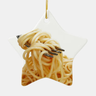 Ornement Étoile En Céramique Spaghetti