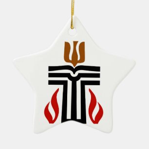 Ornement Étoile En Céramique Symbole de religion presbytérienne