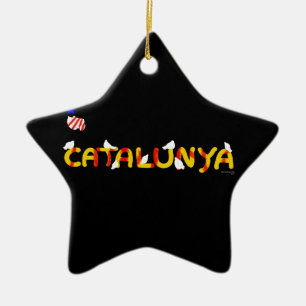 Ornement Étoile En Céramique Symbole patriotique, Catalogne liberté, Catalogne