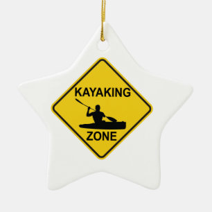 Ornement Étoile En Céramique SYMBOLE ROUTIER DE Kayak