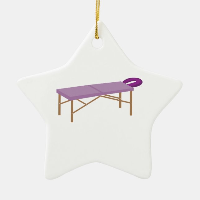 Ornement Étoile En Céramique Tableau de massage (Devant)