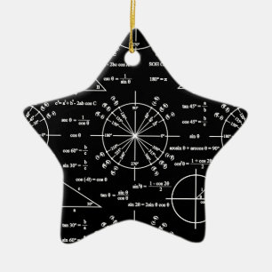 Ornement Étoile En Céramique Triage et triangles