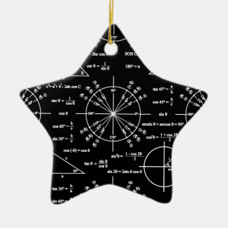 Ornement Étoile En Céramique Triage et triangles