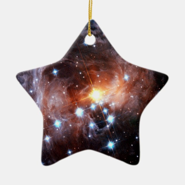 Ornement Étoile En Céramique V838 Monocerotis Red Supergiant Star Hubble Photo (Devant)