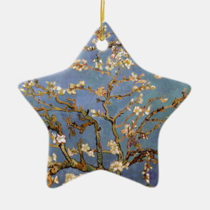 Ornement Étoile En Céramique Van Gogh Almond Blossom