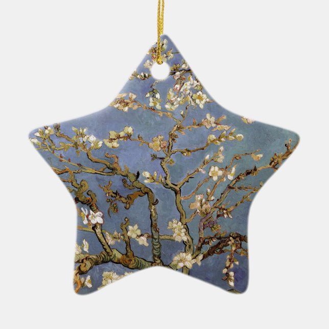 Ornement Étoile En Céramique Van Gogh Almond Blossom (Devant)