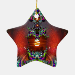 Ornement Étoile En Céramique Voici venir le Sun