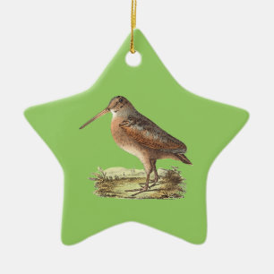 Ornement Étoile En Céramique Woodcock américain (mineur de Rusticola)