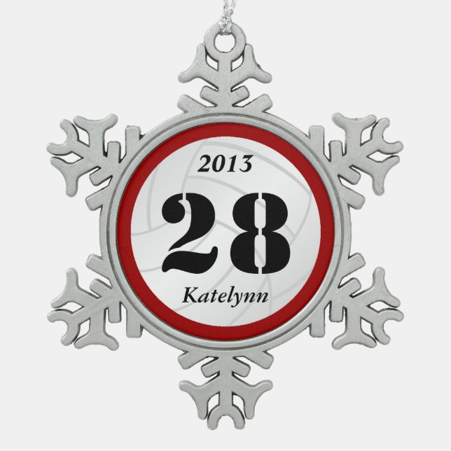 Ornement fait sur commande de volleyball de (Devant)