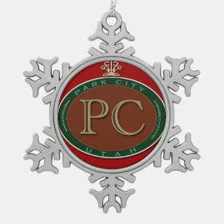 Ornement fantastique de flocon de neige de Park