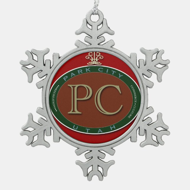 Ornement fantastique de flocon de neige de Park (Devant)