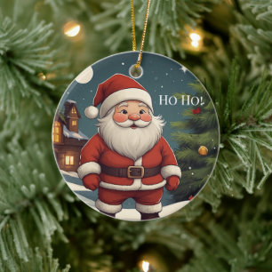 Ornement festif de Noël avec le Père Noël Ho Ho