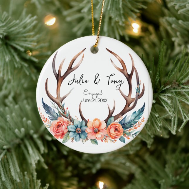 Ornement Fiançailles cadeau fiançailles - (Arbre)