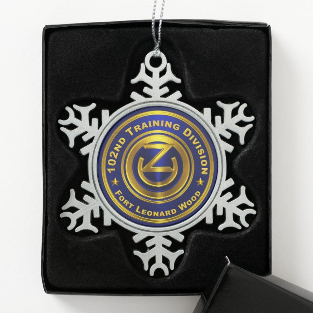 Ornement Flocon De Neige 102e Division de la formation (Boîte)