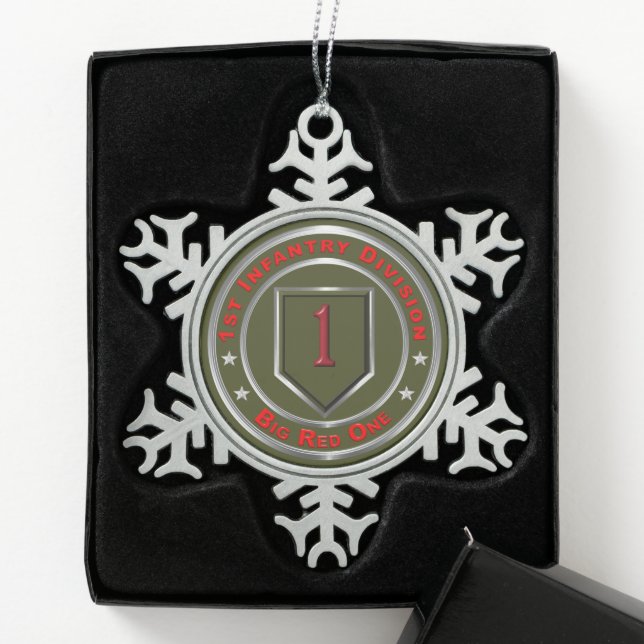 Ornement Flocon De Neige 1re division d'infanterie (Boîte)