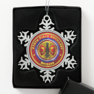 Ornement Flocon De Neige 210e brigade d'artillerie de campagne