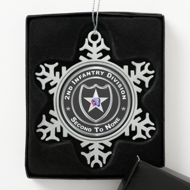 Ornement Flocon De Neige 2e division d'infanterie (Boîte)