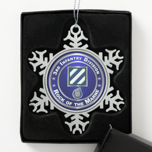 Ornement Flocon De Neige 3e division d'infanterie (Boîte)