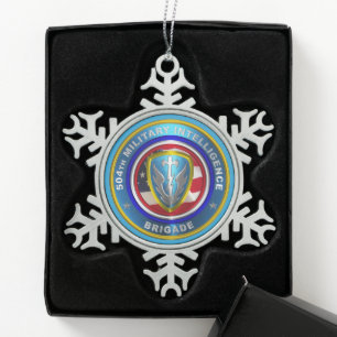 Ornement Flocon De Neige 504e brigade de renseignement militaire