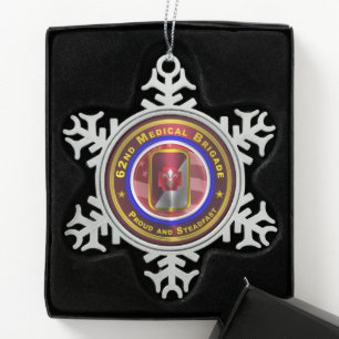 Ornement Flocon De Neige 62e brigade Médicale