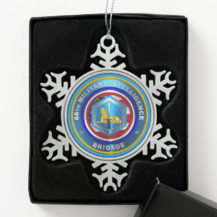 Ornement Flocon De Neige 66e brigade de renseignement militaire
