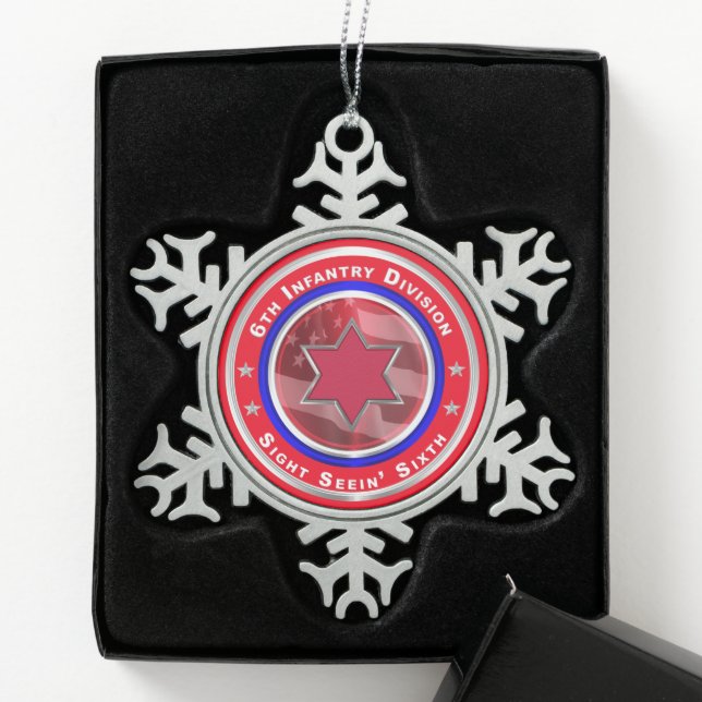 Ornement Flocon De Neige 6e division d'infanterie (Boîte)