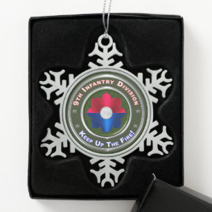 Ornement Flocon De Neige 9e division d'infanterie