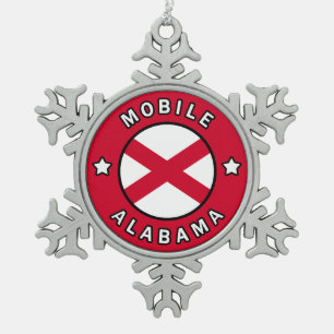 Ornement Flocon De Neige Alabama mobile