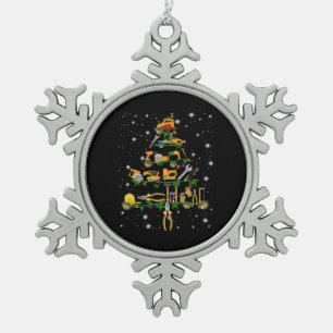 Ornement Flocon De Neige Amateurs mécaniques  Arbre mécanique de Noël
