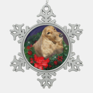 Ornement Flocon De Neige Anglais Cocker Spaniel Christmas