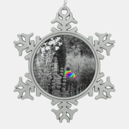 Ornement Flocon De Neige Arc-en-ciel Jardin Visiteur Snowflake Ornament