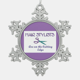 Ornement Flocon De Neige Arête de coupe de la liste de cheveux