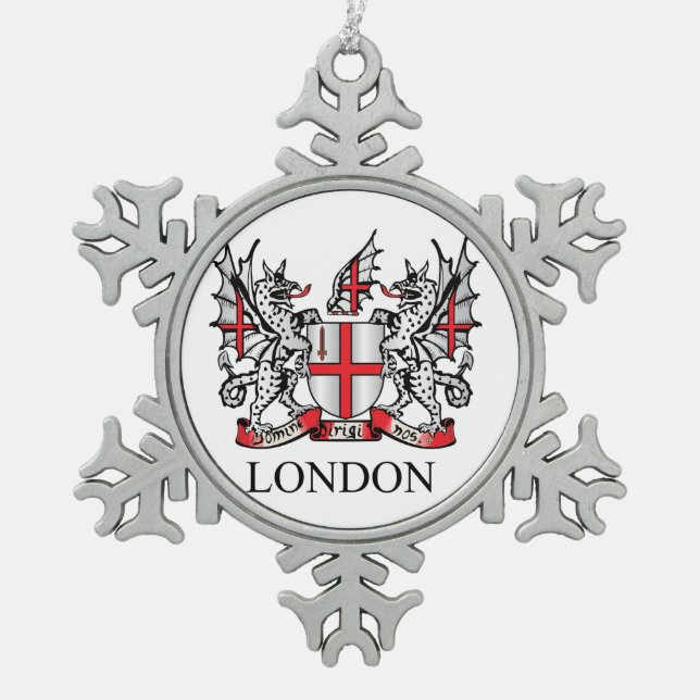 Ornement Flocon De Neige Armoiries de Londres (Devant)