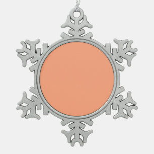 Ornement Flocon De Neige Arrière - plan saumon de décoration rose personnal