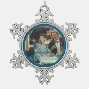 Ornement Flocon De Neige Au restaurant Mouquins NY - William Glackens