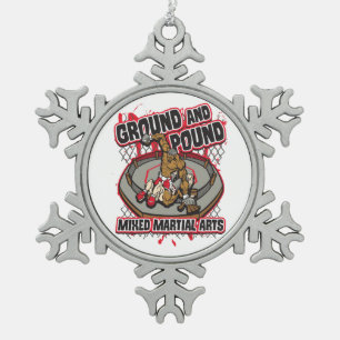 Ornement Flocon De Neige Au sol et livre de MIXED MARTIAL ART