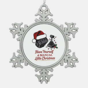 Ornement Flocon De Neige Ayez un petit Noël manuel