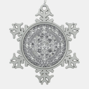 Ornement Flocon De Neige AZTEC OU MEXICA mexicaine