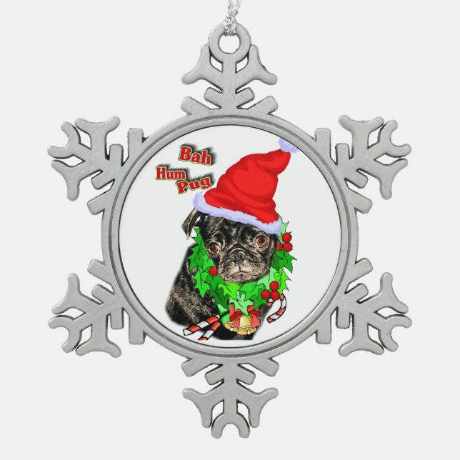 Ornement Flocon De Neige Bah Hum Carlin Noël (Devant)