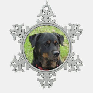 Ornement Flocon De Neige Beau esprit Rottweiler Ornement de Noël